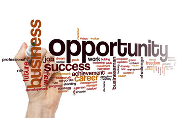 Canvas Print - Opportunity word cloud