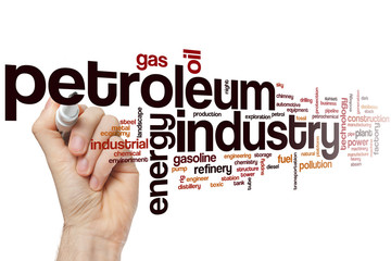 Wall Mural - Petroleum industry word cloud