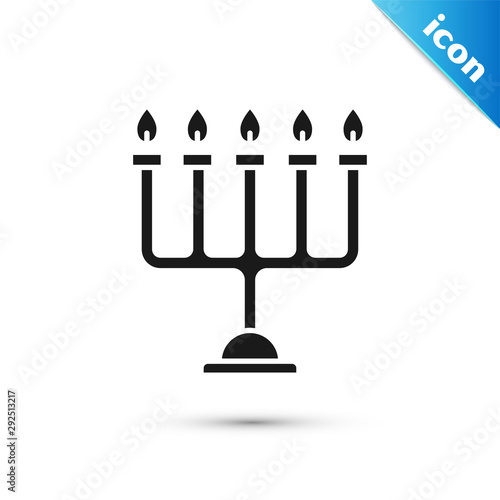 Black Hanukkah Menorah Icon Isolated On White Background Hanukkah Traditional Symbol Holiday Religion Jewish Festival Of Lights Vector Illustration Buy This Stock Vector And Explore Similar Vectors At Adobe Stock