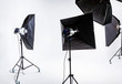 © maxoidos - Large photostudio with lighting equipment on background of white cyclorama