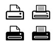 drukarka, zestaw ikon