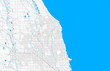 © Knut Hebstreit - Rich detailed vector map of Evanston, Illinois, USA