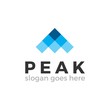 Simple Peak Arrow Logo Design Concept