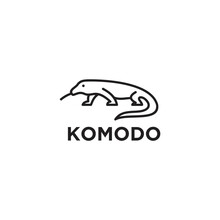 Komodo Dragon Logo Icon Designs Vector