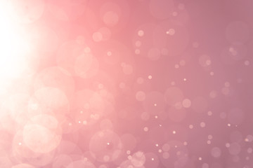 Wall Mural - abstract pink bokeh defocus glitter blur background.