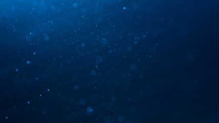 Wall Mural - abstract blue bokeh defocus glitter blur background.