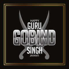 Canvas Print - Happy Guru Gobind Singh Jayanti