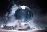 Fototapeta  - Crystal ball to predict the fate. Guessing for the future.