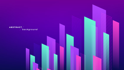 Wall Mural - abstract modern geometric shapes background. dynamic shapes composition.