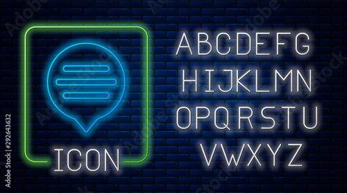 Glowing Neon Speech Bubble Chat Icon Isolated On Brick Wall Background Message Icon Communication Or Comment Chat Symbol Neon Light Alphabet Vector Illustration Stock Vector Adobe Stock Glowing Neon Speech Bubble Chat Icon Isolated On Brick Wall Background Message Icon Communication Or Comment Chat Symbol Neon Light Alphabet Vector Illustration Stock Vector Adobe Stock