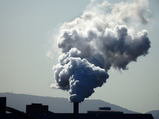 Air pollution smoke from industry