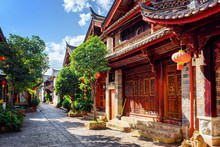 Scenic View Of Cozy Street In The Old Town Of Lijiang