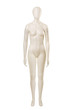 Female mannequin dummy isolated on white