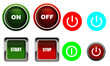set of buttons on or off