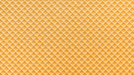 empty golden wafer texture, background for your design, panorama