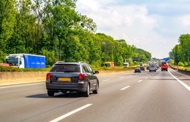 Wall Mural - Car on highway in summer