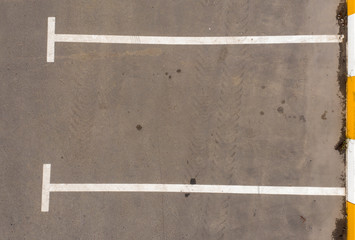 Wall Mural - asphalt, car parking, view from above