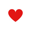 Heart vector icon. Perfect love and likes symbol and white background