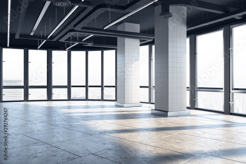Modern empty office interior