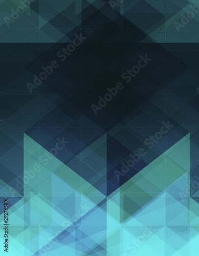 Abstract blue crystal backdrop