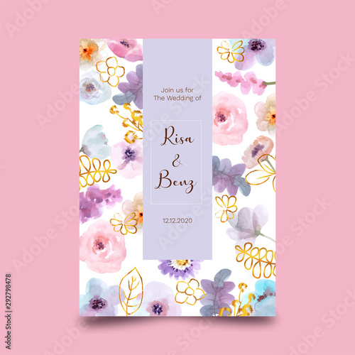 vectors, wedding card for design