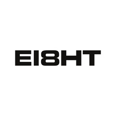 Wall Mural - eight logo. 8 symbol. icon vector illustration. eps 10.
