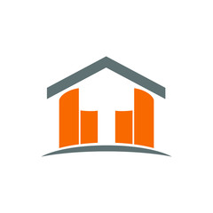 Wall Mural - home logo. tower symbol. icon vector illustration. eps