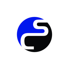 Wall Mural - letter c and s logo. symbol. icon vector illustration. eps 10.