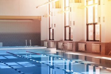 the swimming pool interior