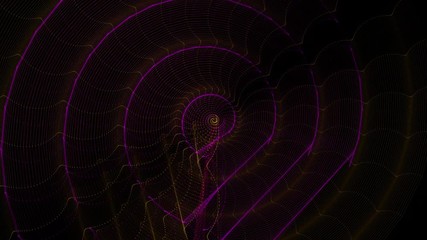 Wall Mural - seamless cosmic wave particle animation on black