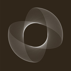 Wall Mural - Spirograph abstract element. Can be used as a protective layer for documents. Vector illustration