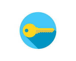 Wall Mural - Key icon vector. Keys symbol flat design.