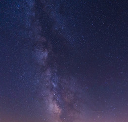 Beautiful night starry sky with Milky way.	