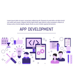 app development and design concept