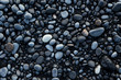 canvas print picture - Volcanic rock on black sand beach at Vik, Iceland
