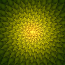 Green Yellow Stars Abstract Background