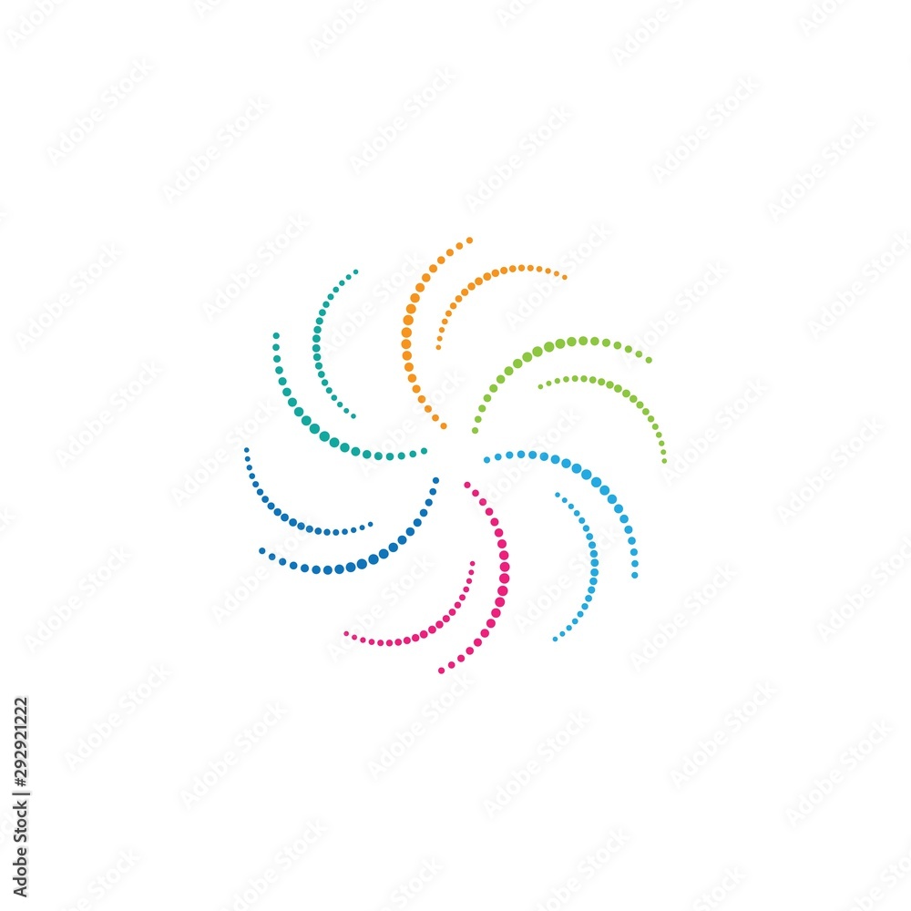 vortex circle logo and symbols template icons Stock Vector | Adobe Stock