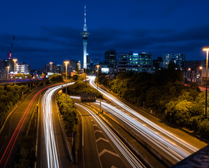 Wall Mural - Night view of Auckland, New Zealand