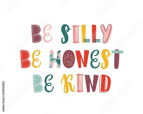Photographie Positive motivational hand drawn vector lettering