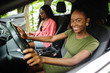 © AS Photo Family - Group of african american girls friends having fun in the car.