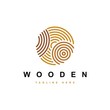 © SUPERGHONAM - wood work logo design vector template.creative wood symbol