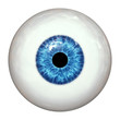 blue human eye ball