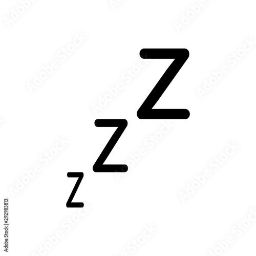 dream icon zzz. vector illustration