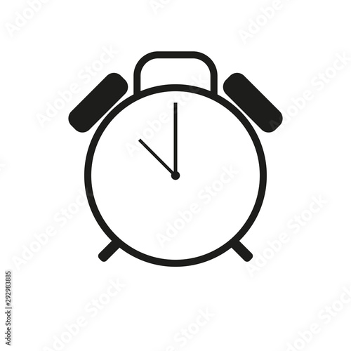 alarm clock icon. vector illustration