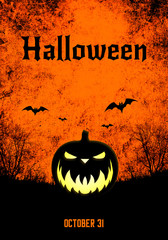 Wall Mural - Halloween grunge background