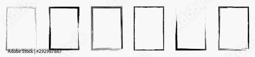Fotografía Grunge frame collecton. Grounge border set. Vector