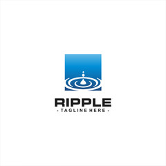 Ripple Square Logo Design Idea