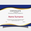 © Griyolabs - Blue Color certificate Business templates design vector