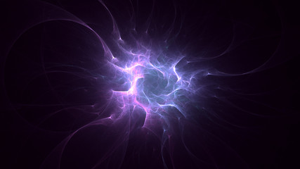 Wall Mural - 3d rendering abstract technology fractal background