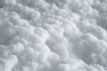 Wall Mural - Winter snow. Snow texture Top view of the snow. Texture for design. Snowy white texture. Snowflakes.